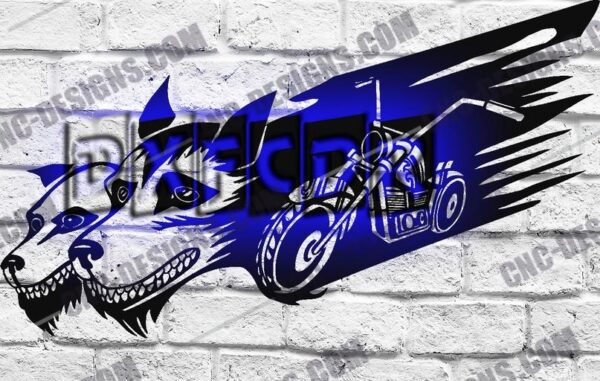 Motorbike Wolves DXF Files