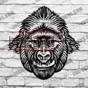 Gorilla Head DXF Files