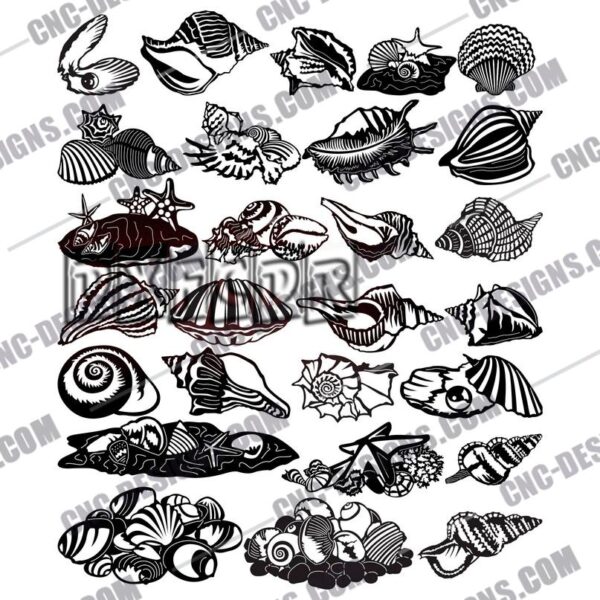 Seashell Crafts DXF File