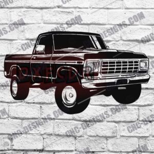 "1972 Lifted Pickup Truck DXF Files"