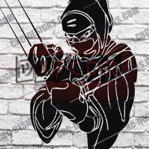 Ninja Fighter DXF Files