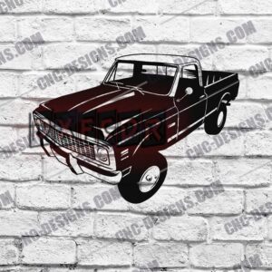 "Pickup Lifted 1970 DXF Files"