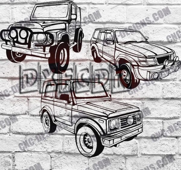 Off Road Car DXF Files