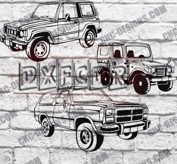 Off-Road CAR DXF Files