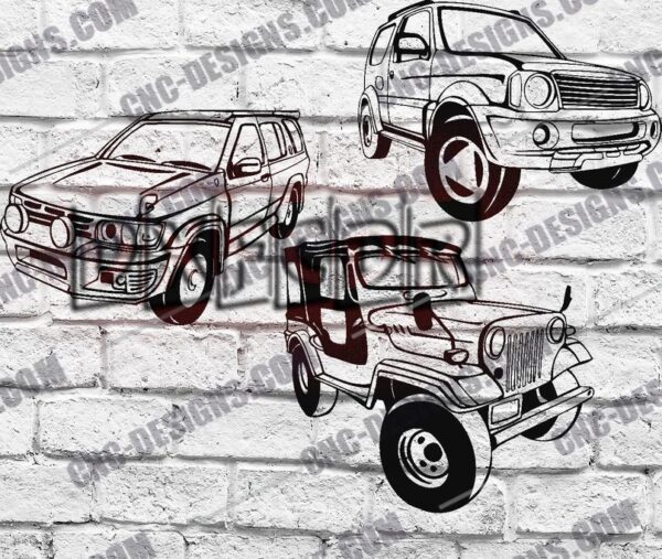 Off-Road Car DXF Files