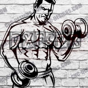 Bodybuilding and Powerlifting DXF Files