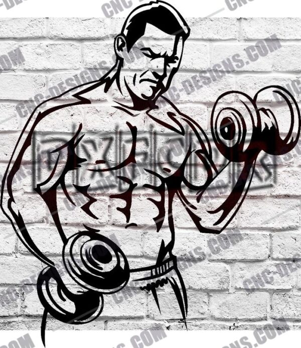 Bodybuilding and Powerlifting DXF Files