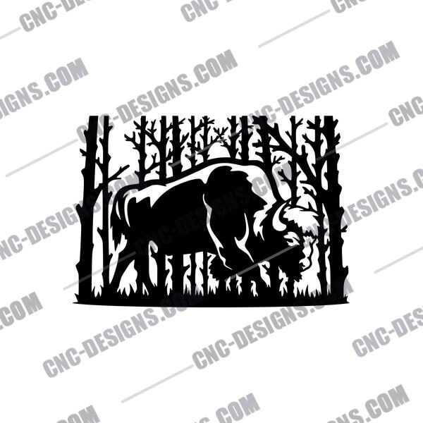 Bison DXF File Image