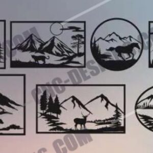 Wildlife DXF Files Collection