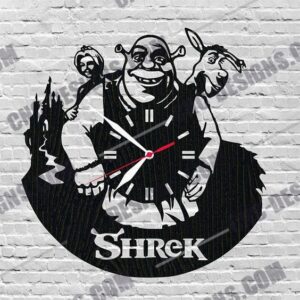 "Whimsical Shrek Clock Design"