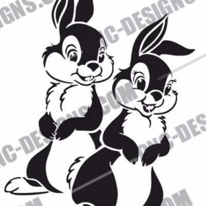 "Charming Rabbit DXF Files"