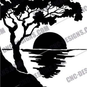 "Breathtaking Sunset DXF File"