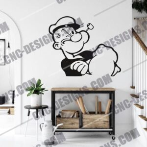 "Popeye the Sailor Man DXF File"