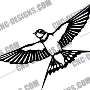 Graceful Birds DXF Collection