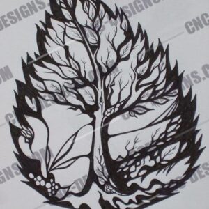 Birch Leaf DXF File