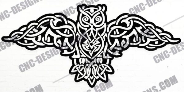 "Celtic Owl Panel DXF File"