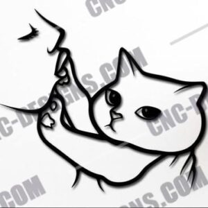 Cute Cat DXF Files