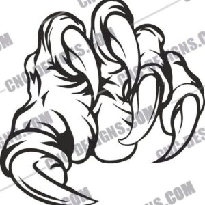 "Ripping Claws DXF File Preview"