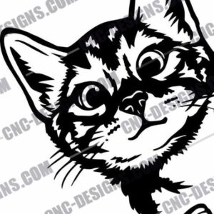 "Charming Cat DXF Files"