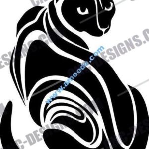 Tribal Cat DXF Files