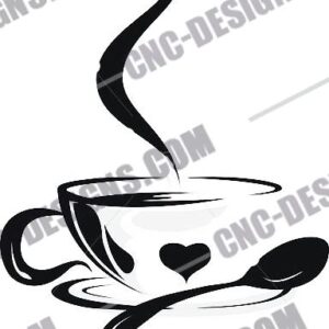 "Coffee Cup DXF File"