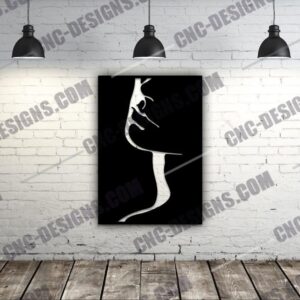 Elegant Girl Panel DXF Files