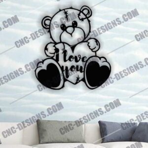 Sweet Bear Toy DXF File