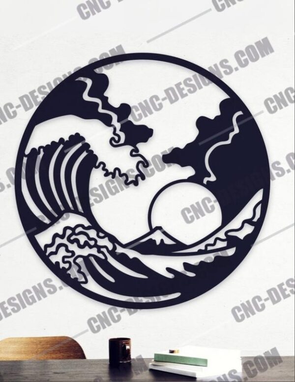 The Great Wave DXF File