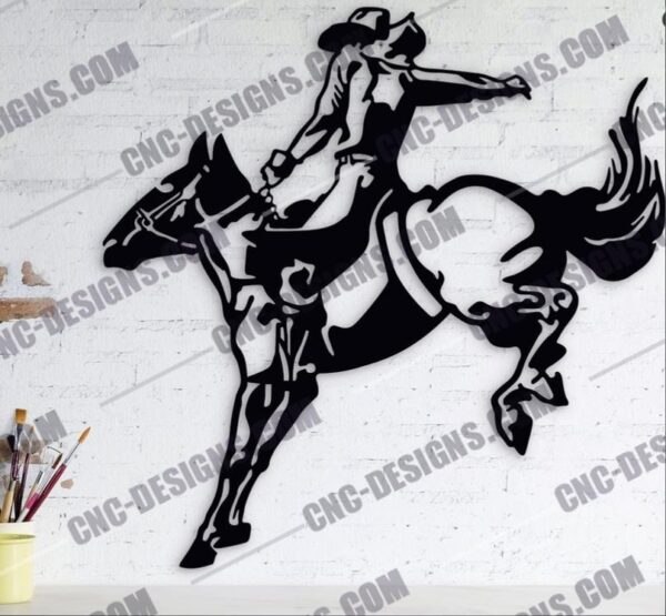 Rodeo Tree Metal Wall Art