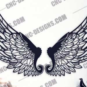 Wings Metal Wall Art DXF Files