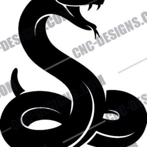 "Snake DXF Files - Serpent CNC Cut Designs"