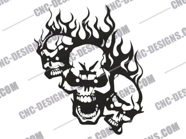 "Breath of Death Halloween DXF File"