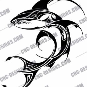 "Tribal Shark DXF Files"