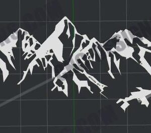 Mountain Landscape DXF File