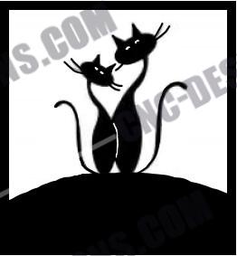 Adorable Cats DXF Files