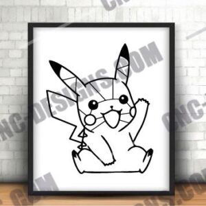 Pikachu Pokemon DXF Files