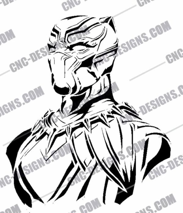 Black Panther DXF Files for CNC Machines