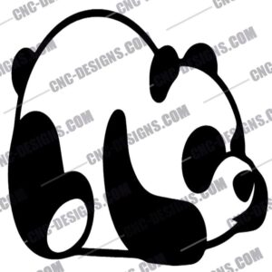 "Adorable Panda DXF Files"