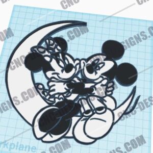 Mickey & Minnie DXF Files Collection