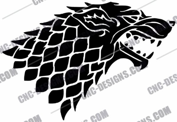 Game of Thrones House Stark Sigil DXF Files