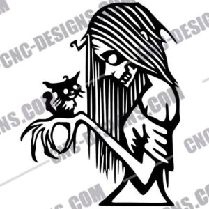 Zombie Girl DXF Files