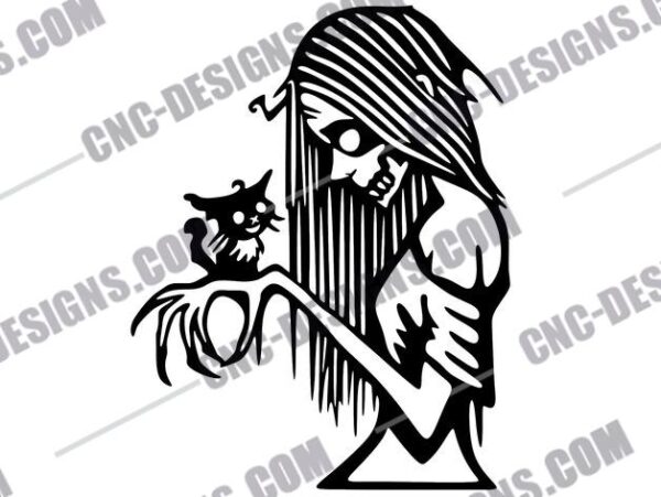 Zombie Girl DXF Files