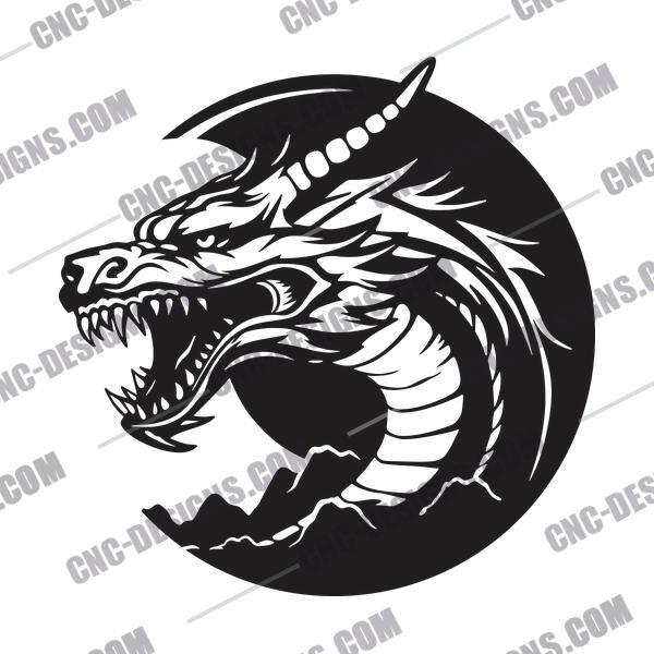 Dragon Head DXF Files