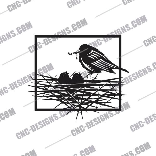 Birds in the Nest DXF Files