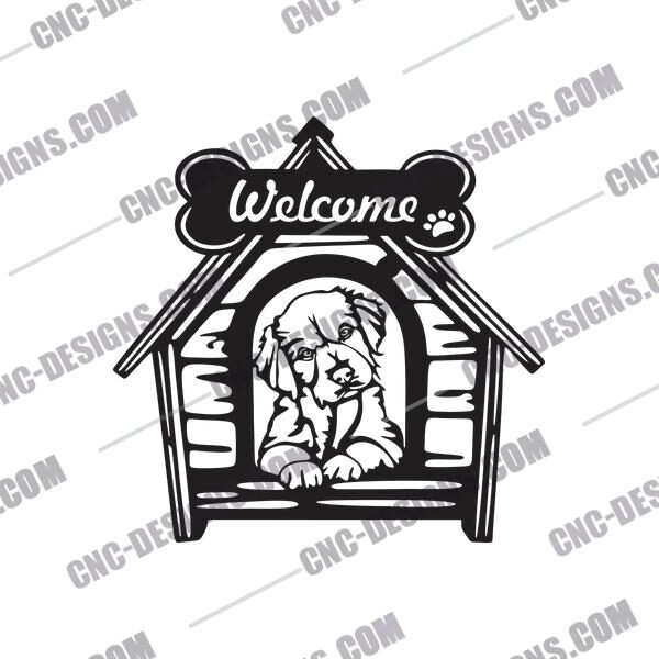 Dog House Welcome Sign