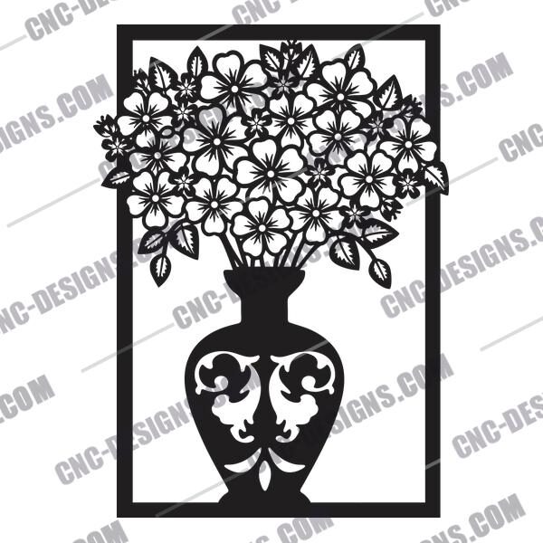 Flower Vase DXF Files