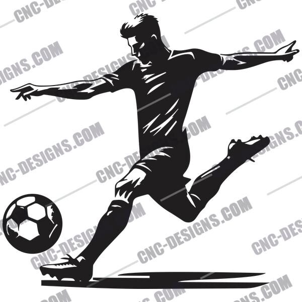 Football Player DXF File